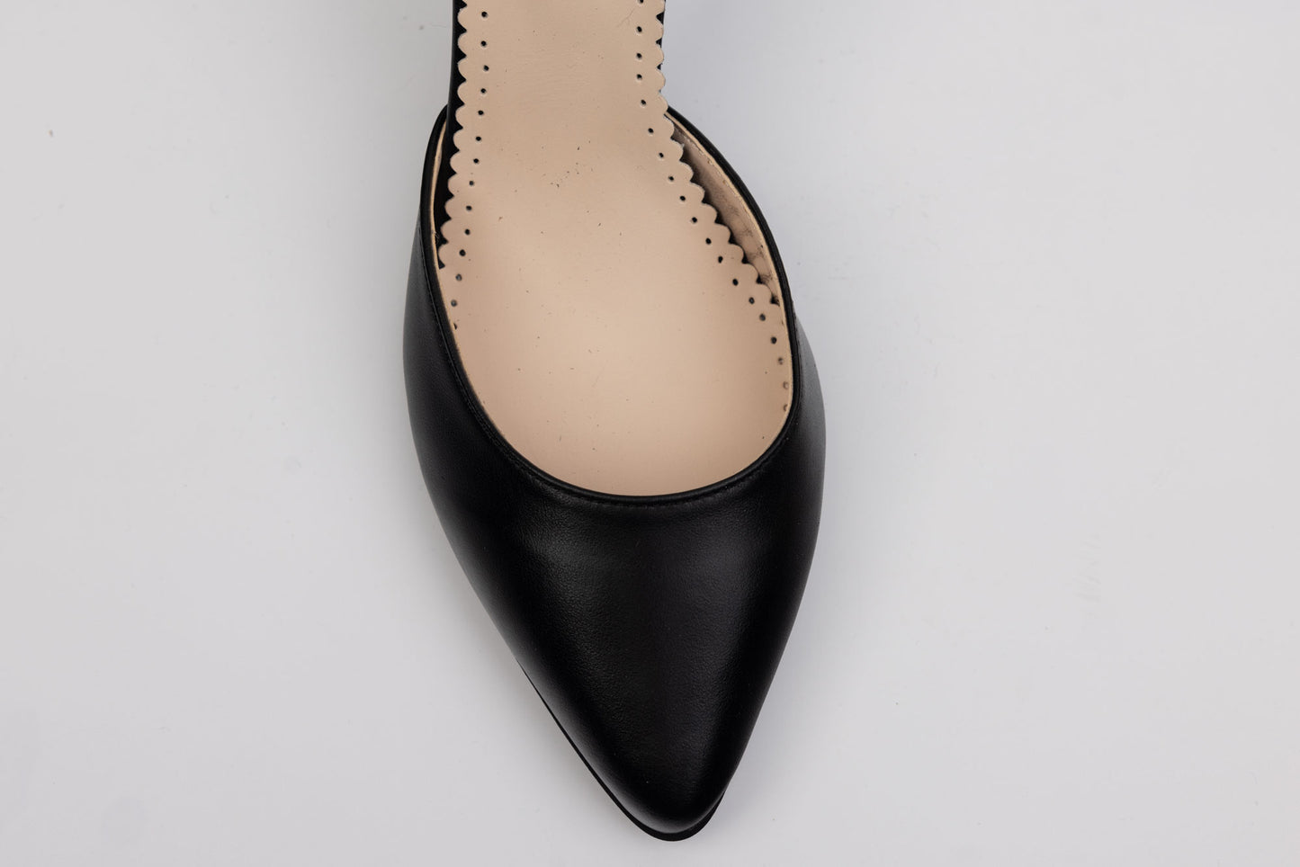 Pantofi dama decupați piele naturală PERLA 3314 N box