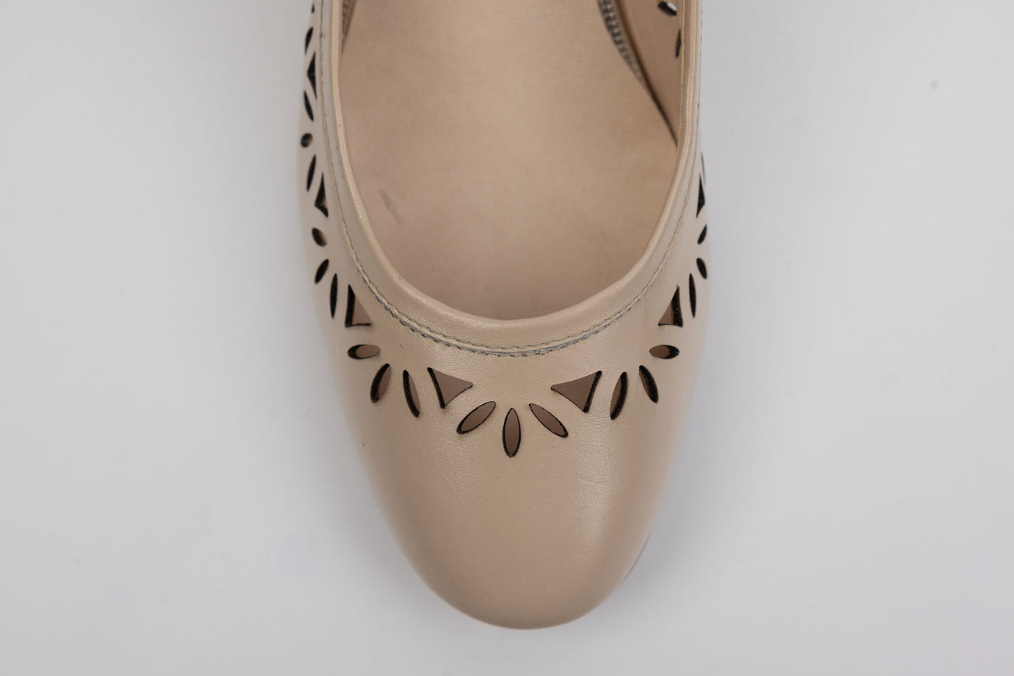 Women's genuine leather shoes SAVANA 0498-21 Beige