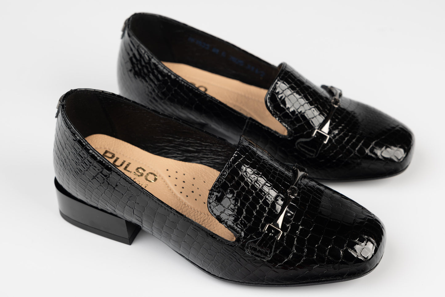 Pantofi dama piele naturală PULSO 1523 N croco XXL