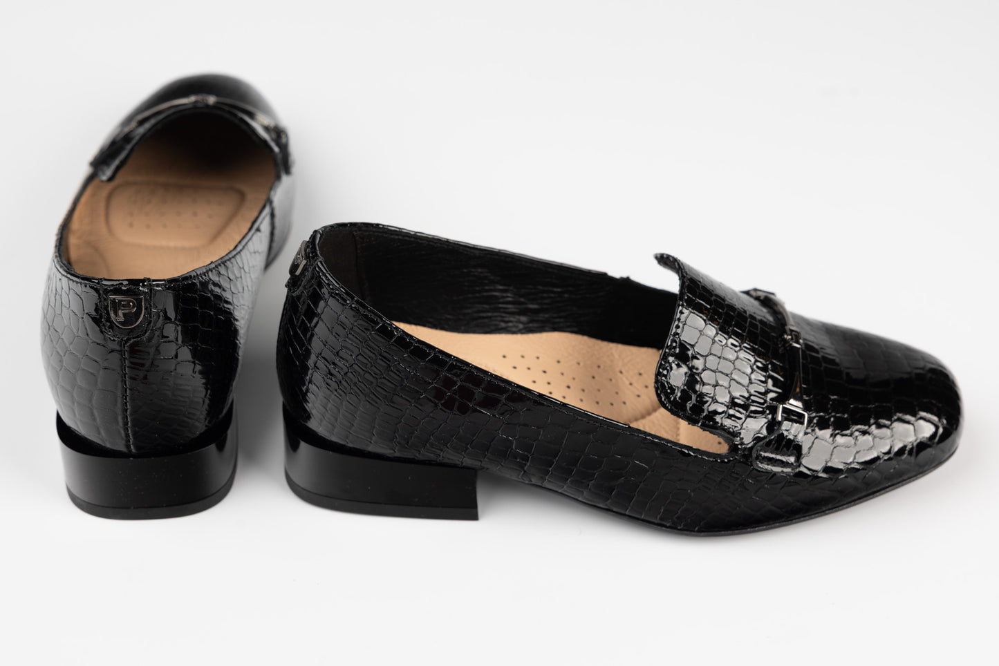 Pantofi dama piele naturală PULSO 1523 N croco XXL
