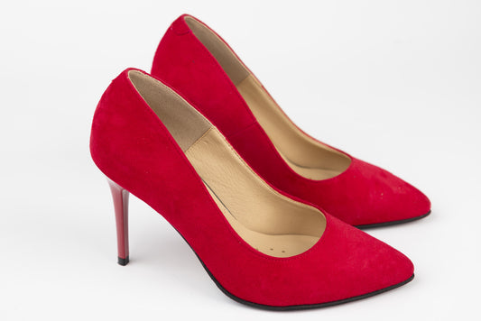 Women's genuine leather shoes ANTONIO 3527-370 Red ant