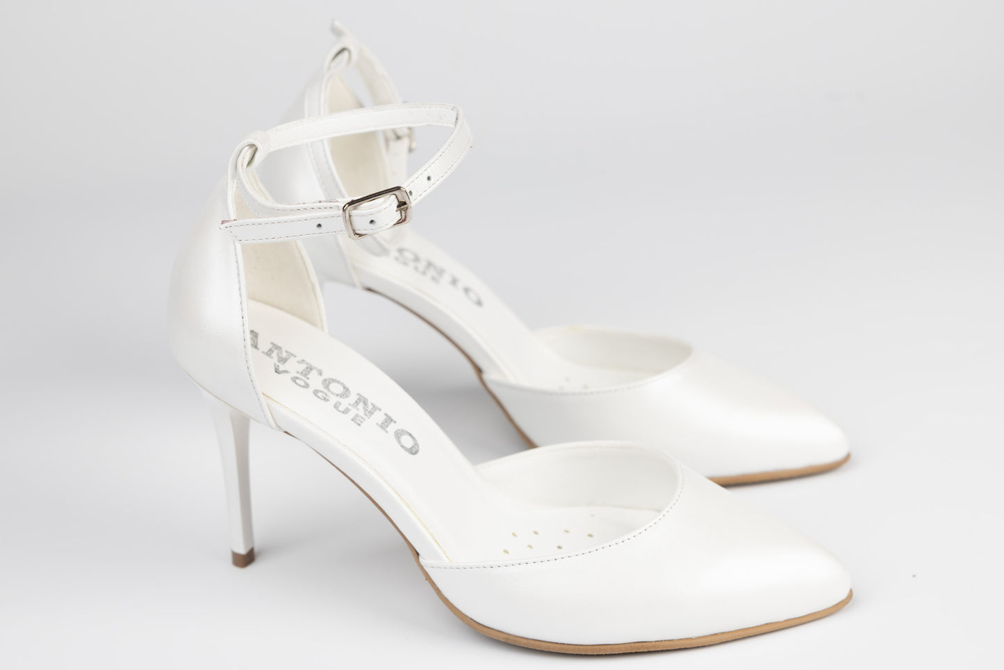 Pantofi dama piele naturală ANTONIO 9527 Alb dec