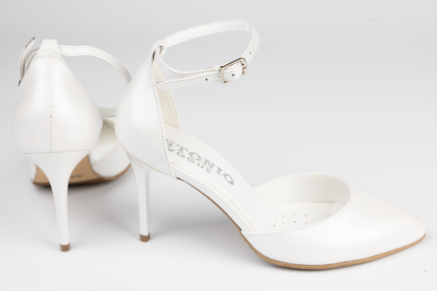 Pantofi dama piele naturală ANTONIO 9527 Alb dec