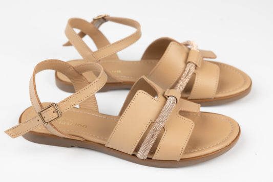 Women's genuine leather sandals DOGATI 221 Beige