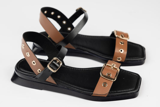 Women's genuine leather sandals DOGATI 354 N brown