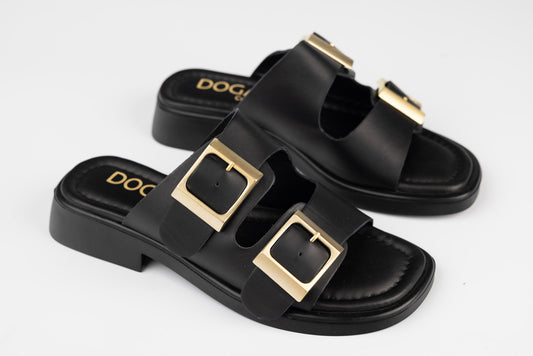 Women's genuine leather slippers 19708 N