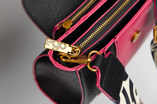 Women's bag, eco-leather, EGO 0001 N, cyclamen beige