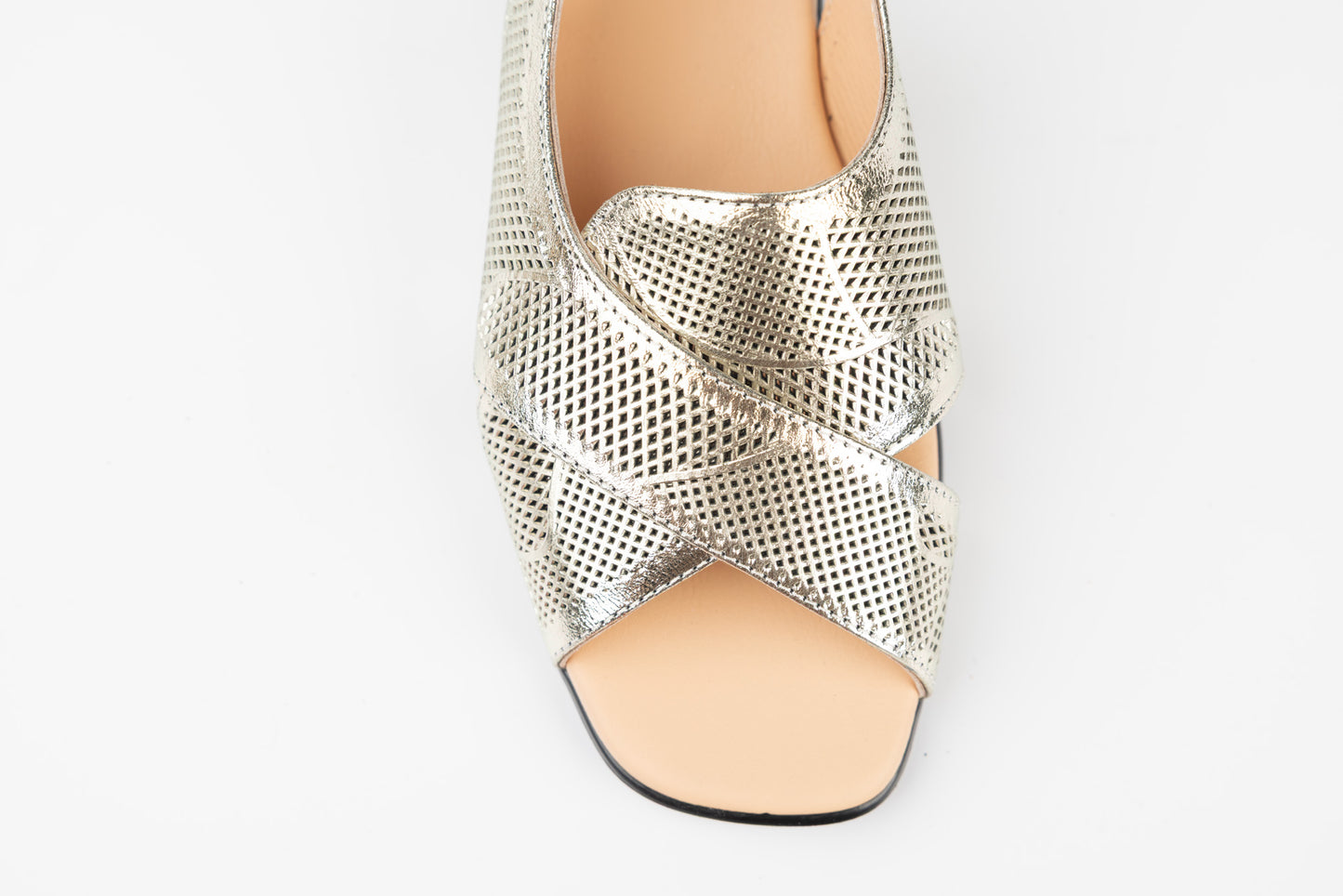 Women's genuine leather sandals LSD 1000 Gold