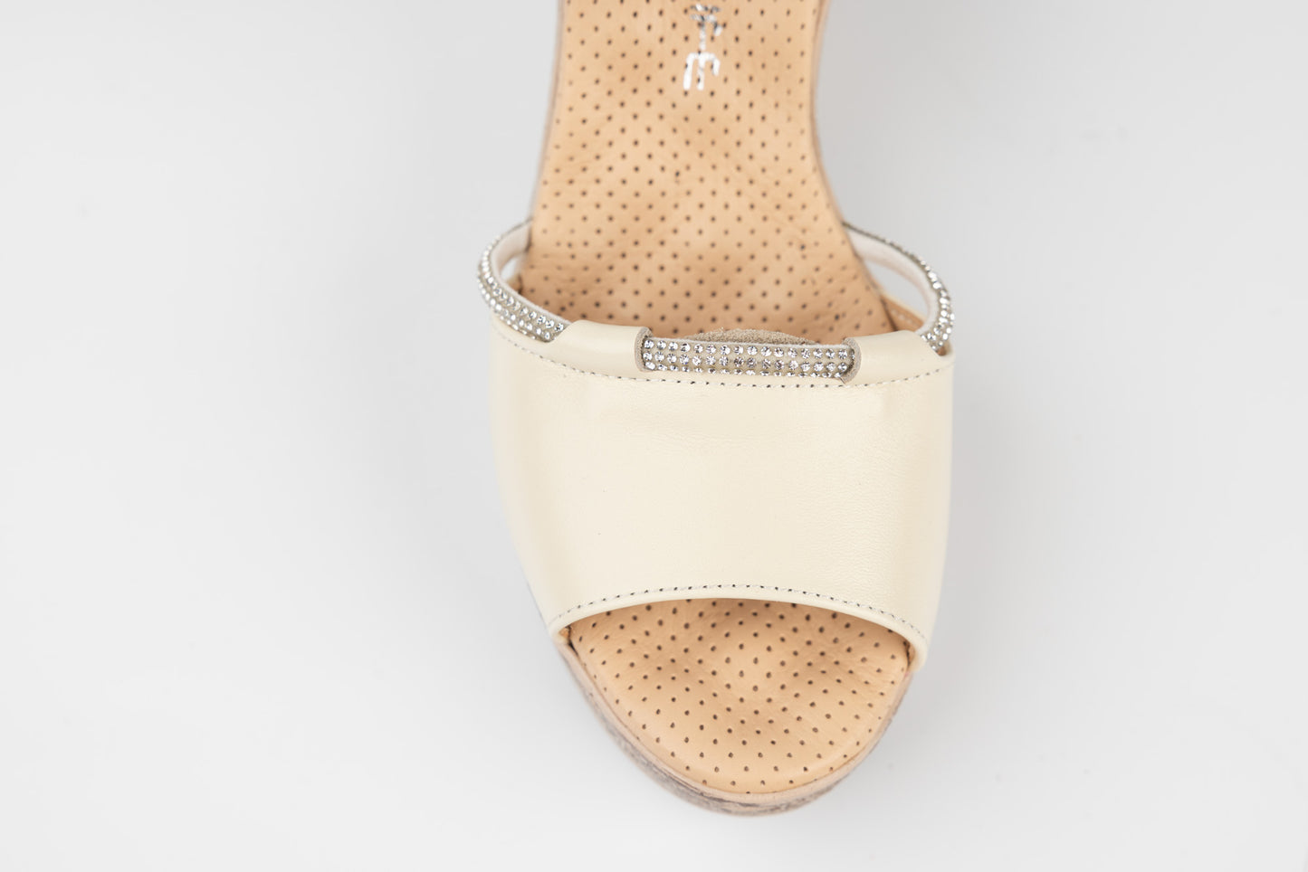 Women's genuine leather sandals LSD 694 Beige