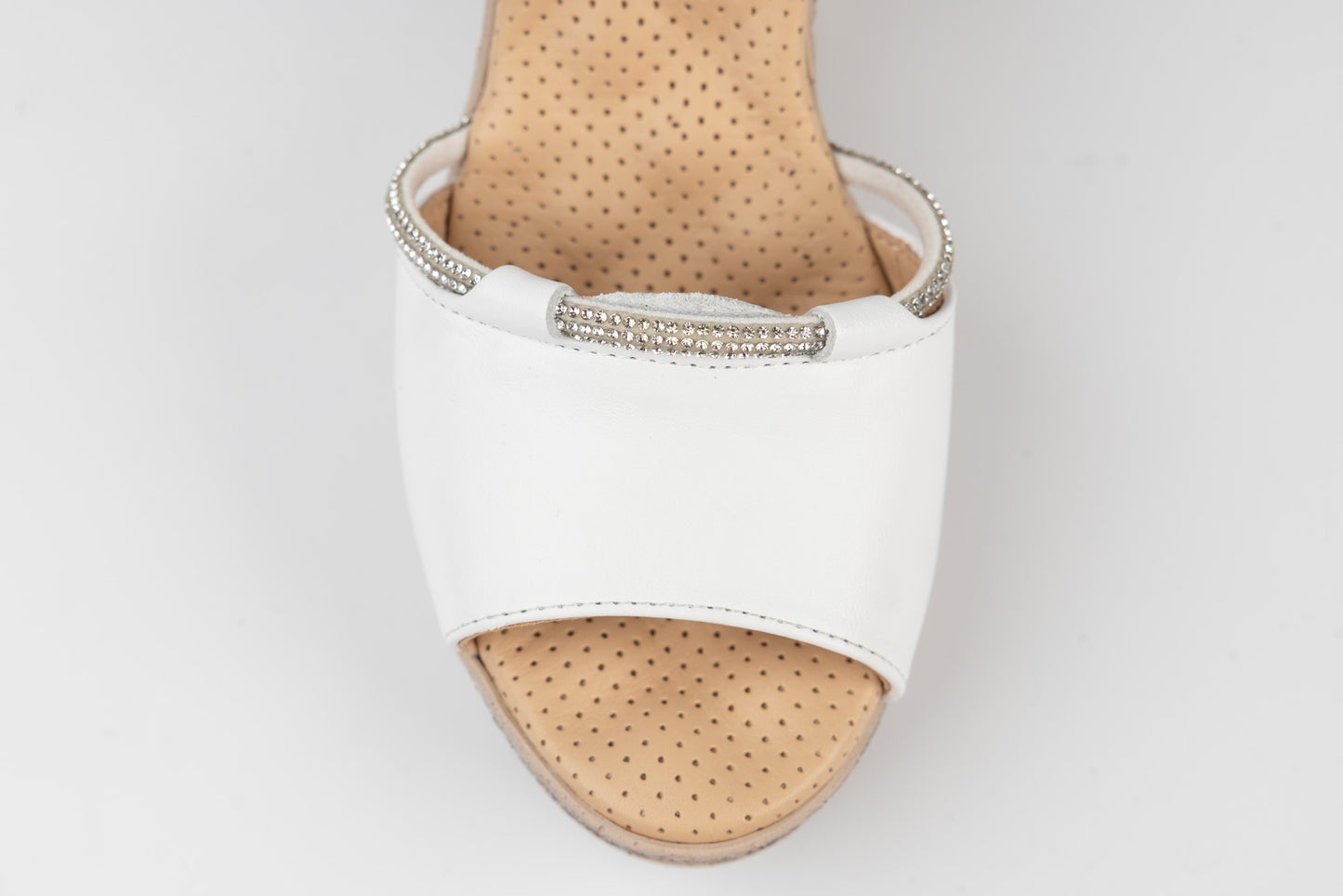 Women's genuine leather sandals LSD 694 White