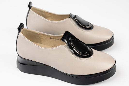 Pantofi dama piele naturală BETINA 6504 Taupe