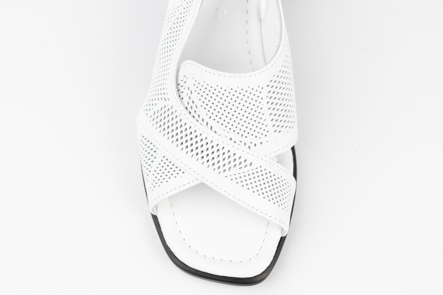 Women's genuine leather sandals LSD 1021 White