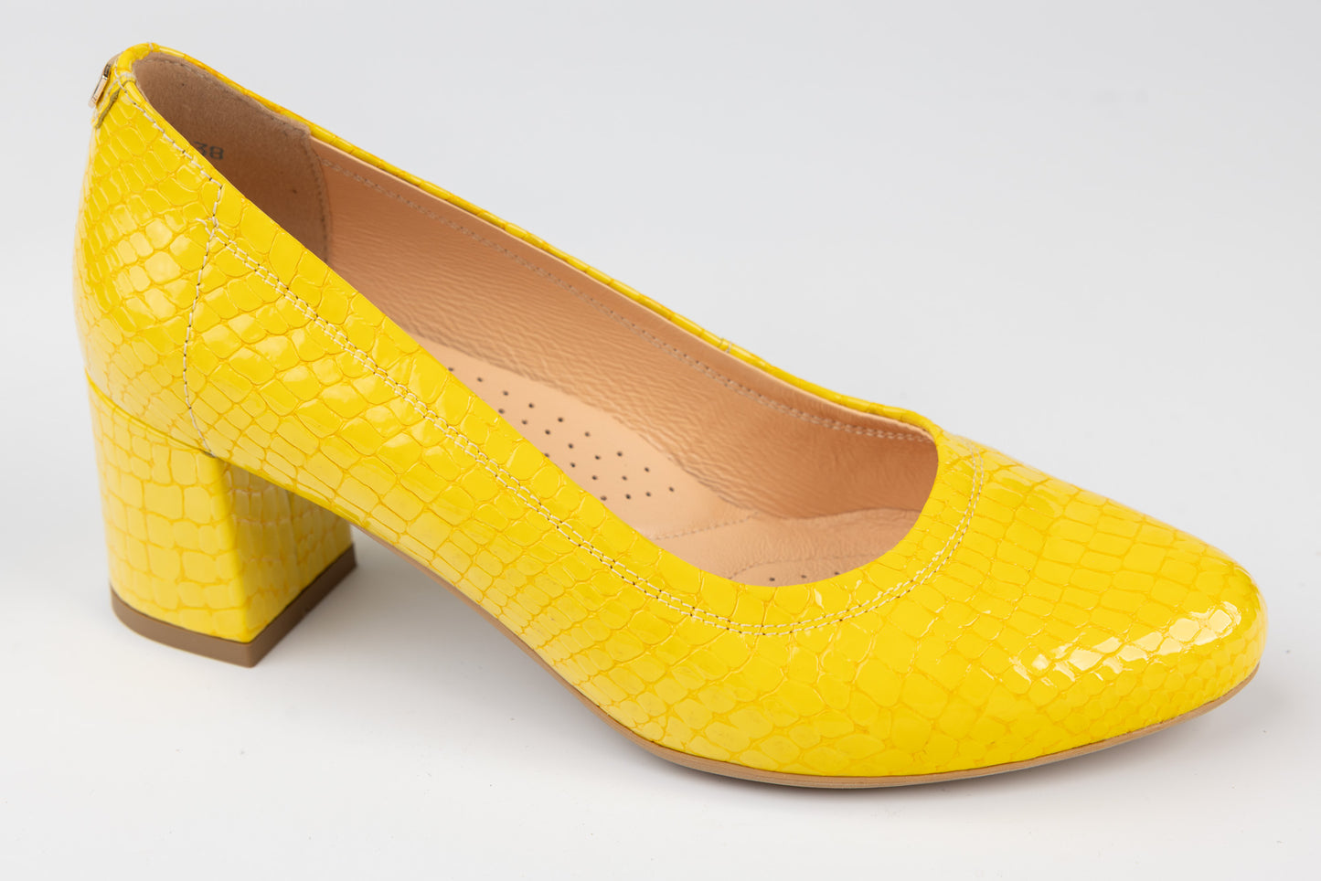 Pantofi dama piele naturală PULSO 1162 Galben XXL