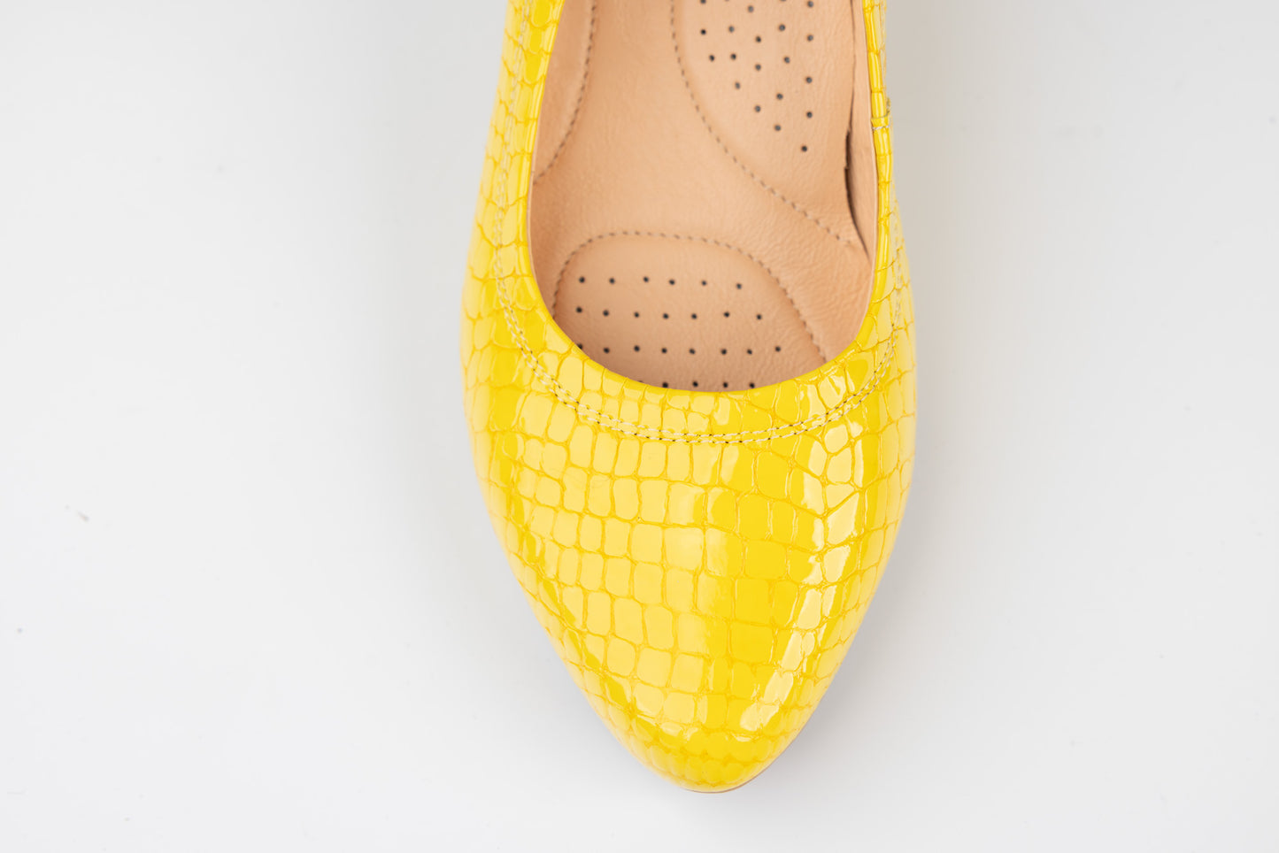 Pantofi dama piele naturală PULSO 1162 Galben XXL