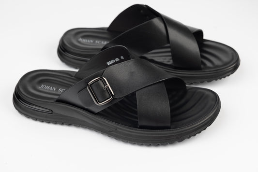 Men's genuine leather slippers JOHAN 202-405 N