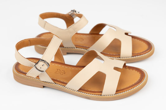 Women's genuine leather sandals DOGATI 10997 Beige
