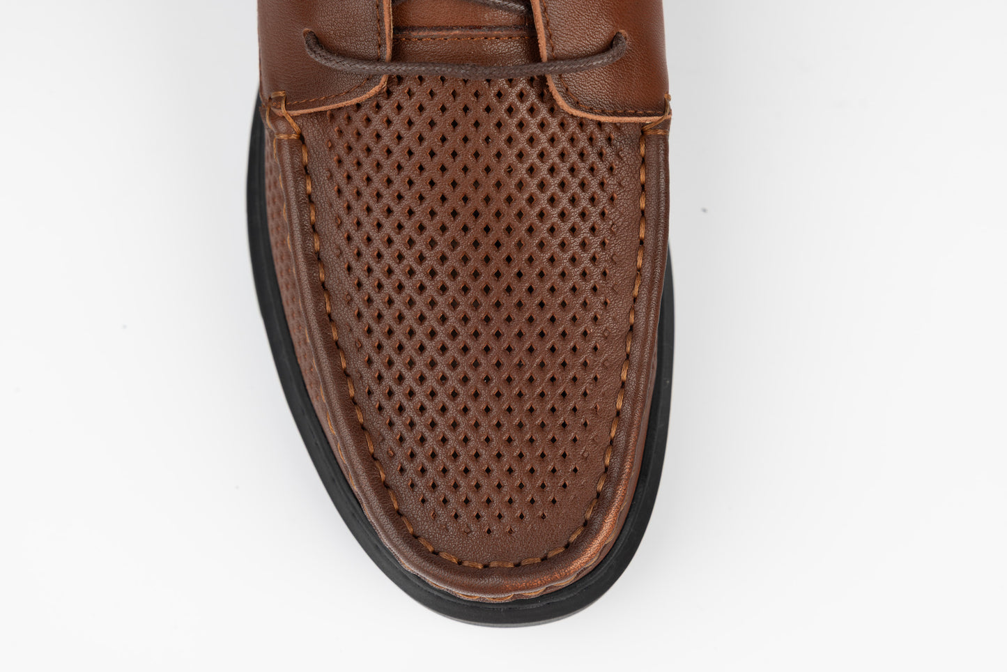 Men's genuine leather shoes MELS 71128 Brown