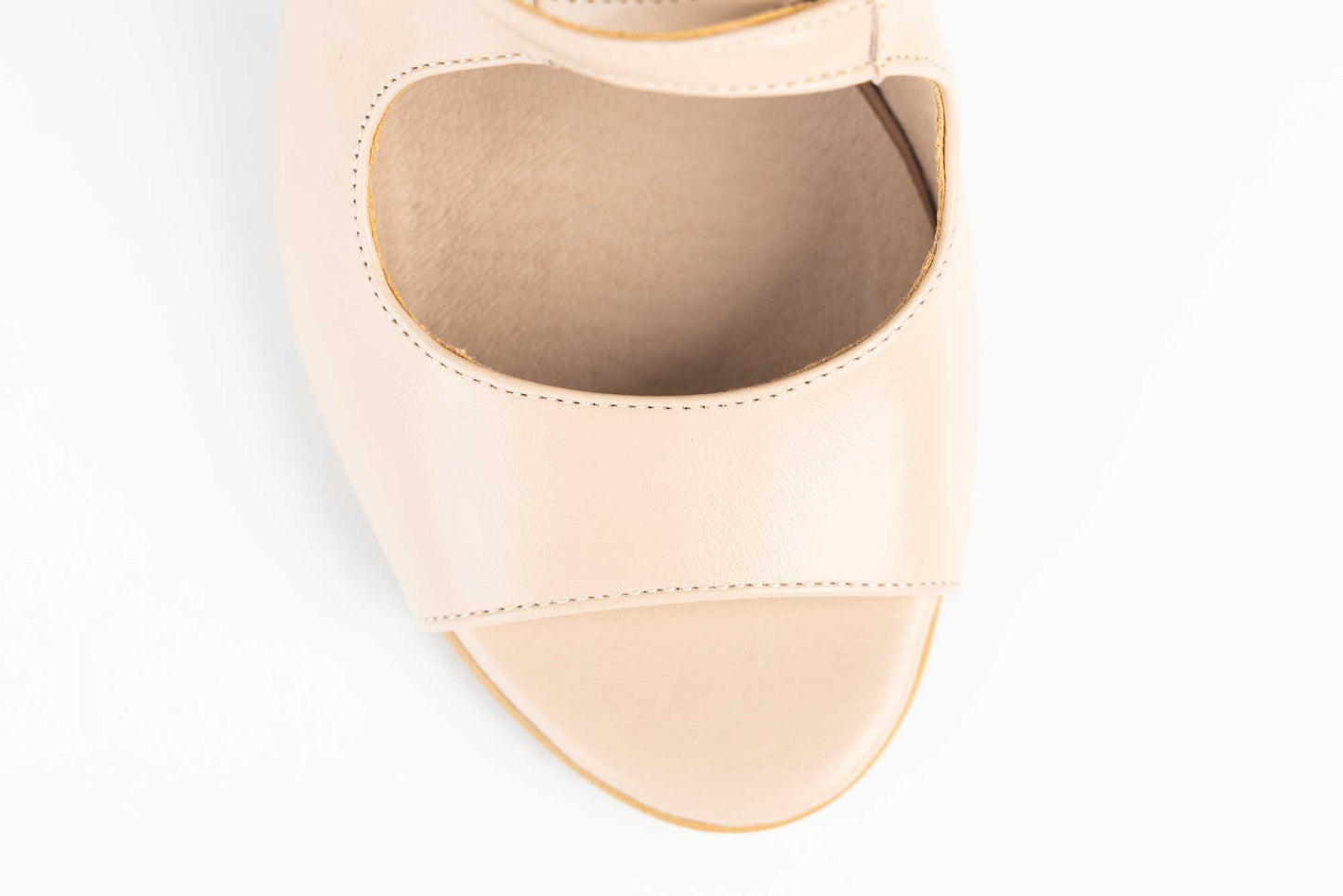 Sandale mireasa piele naturală ANTONIO 14282 Ivoar