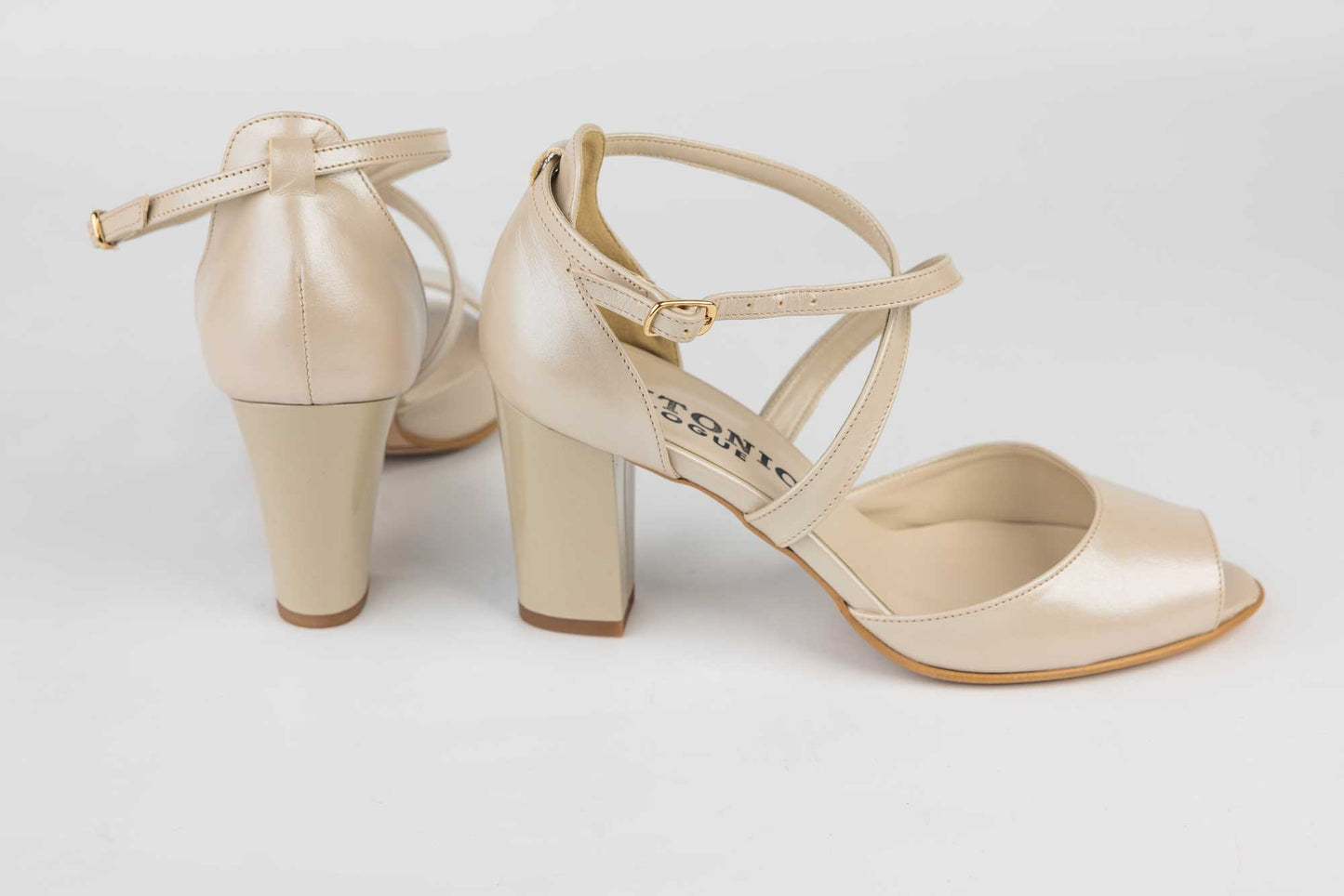 Sandale mireasa piele naturală ANTONIO 33336 BEJ SIDEF