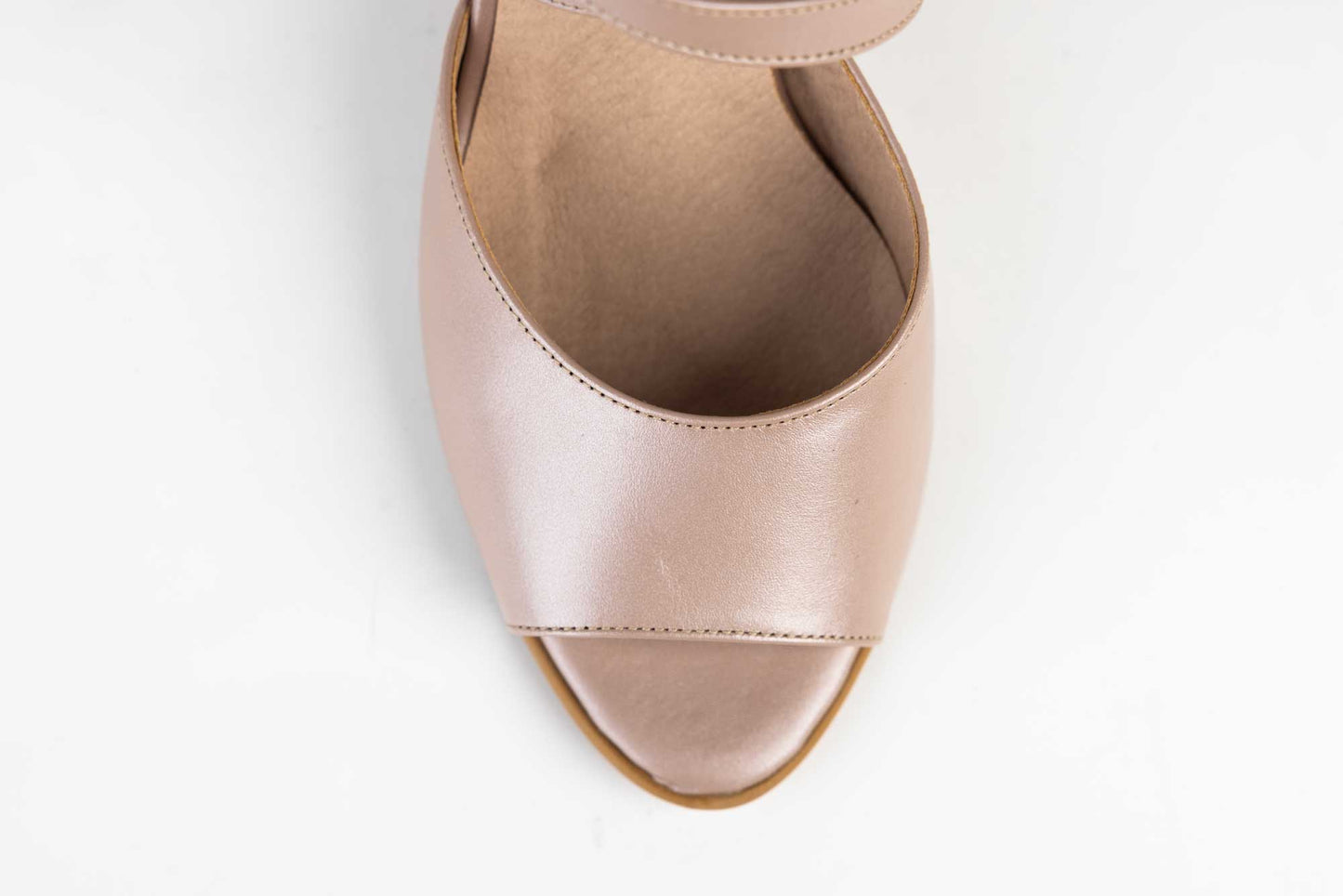 Women's sandals made of genuine leather ANTONIO 33336 Pearl grey