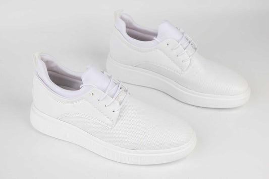 Men's casual shoes made of eco-leather CONTEINER SPORT 978 WHITE