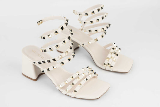Women's eco-leather sandals MENBUR 792 White