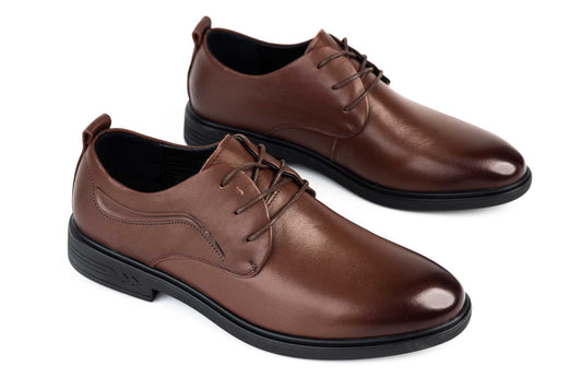 Men's genuine leather shoes JOHAN 83302 Brown