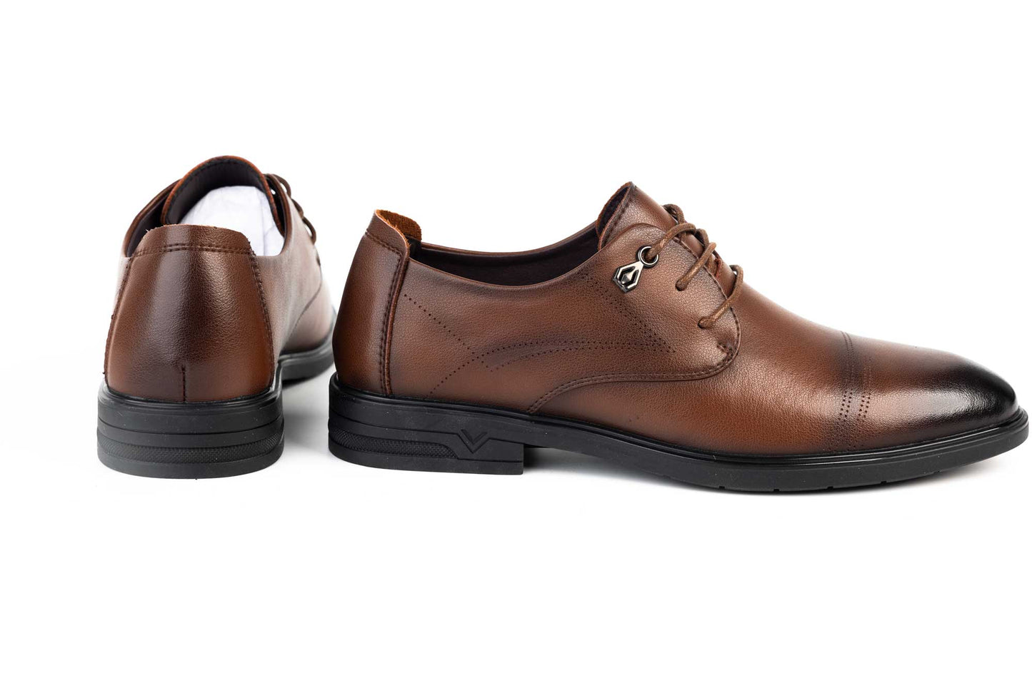 Pantofi barbati piele naturala MELS 16233 Maro