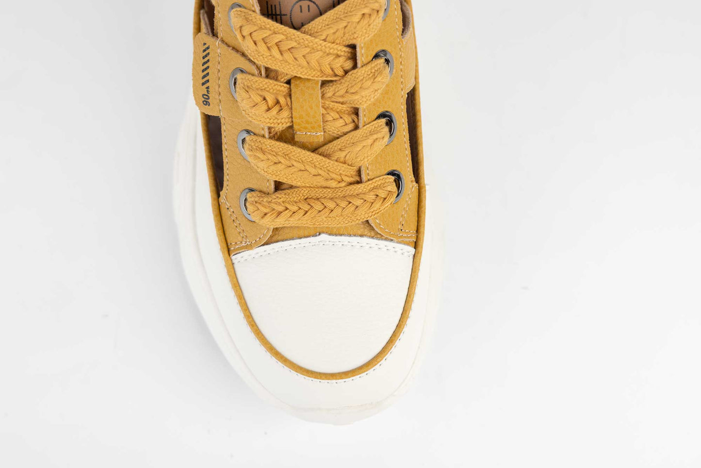 Women's sports sneakers natural leather FRANCO GERARDO 208 Taupe cut out