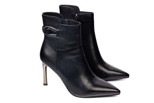 Elegant women's genuine leather boots BETINA 1704-2 N box