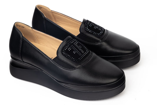 Women's casual shoes made of natural leather BETINA 6500-1 N box