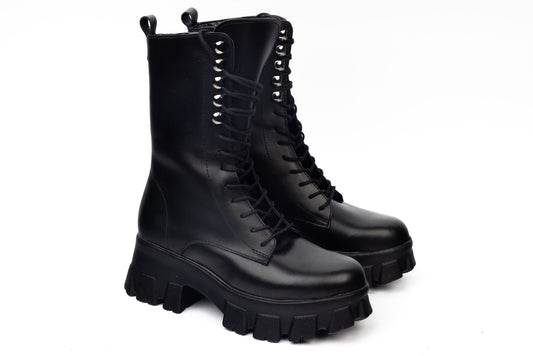 Women's casual boots, natural leather PERLA 1292 N box