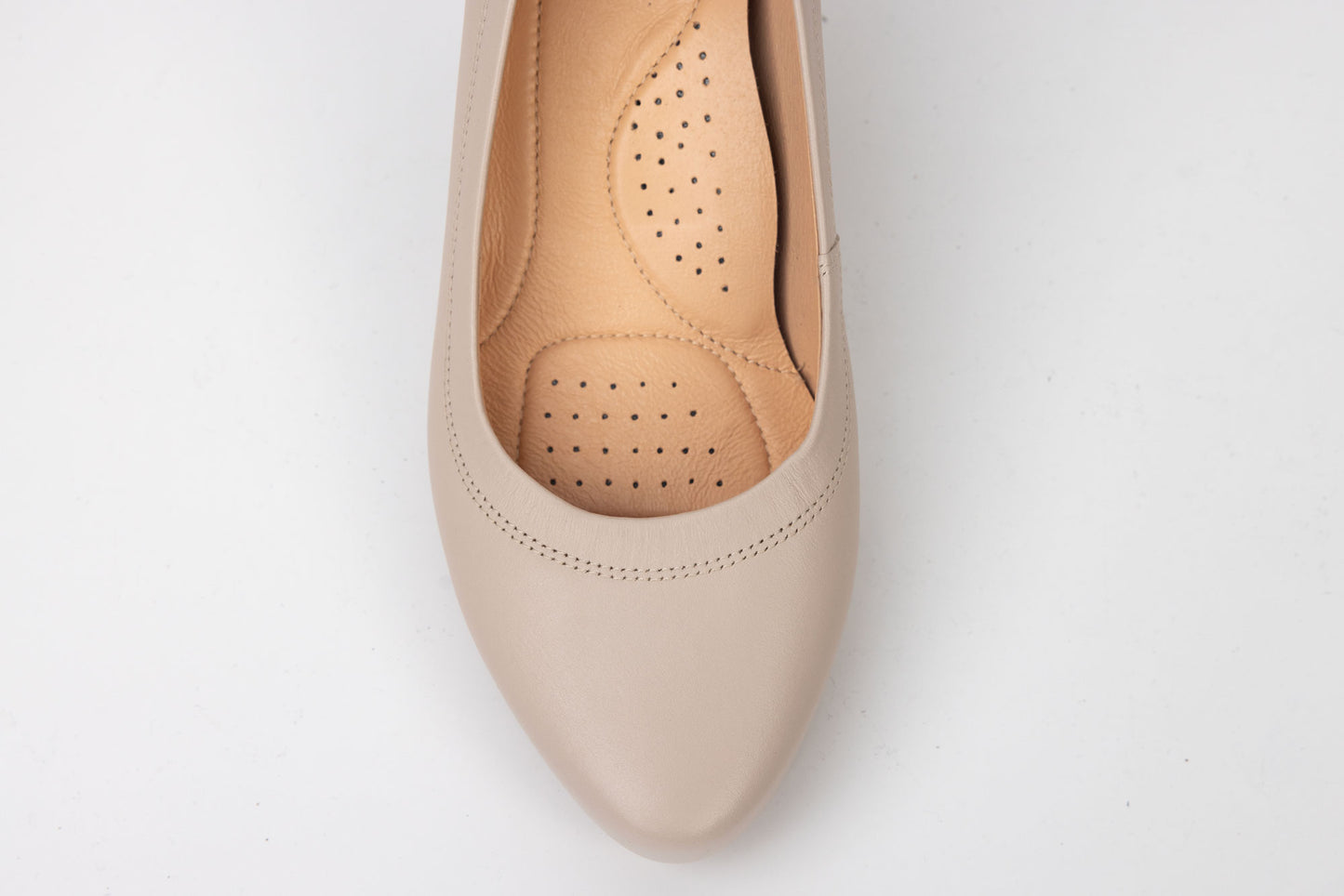 Pantofi dama piele naturală PULSO 1267 Bej XXL