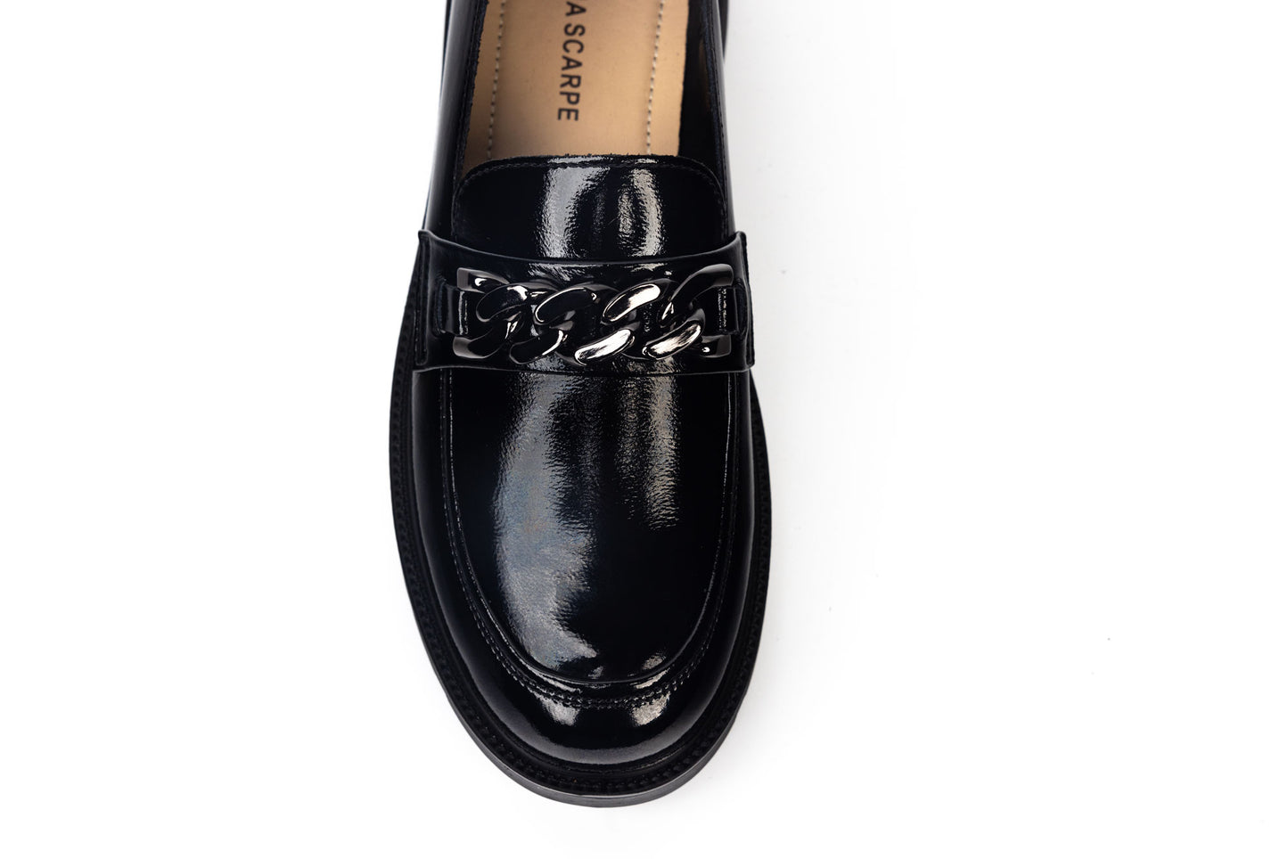 Women's casual natural leather shoes BETINA 0911 N lacquer