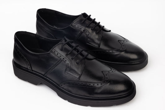 Men's genuine leather shoes SILESCO 150 N box