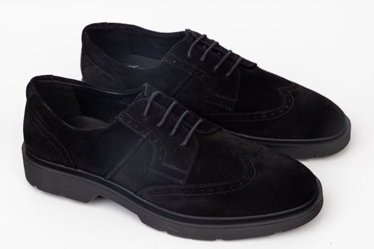 Men's shoes genuine leather SILESCO 150 N velour