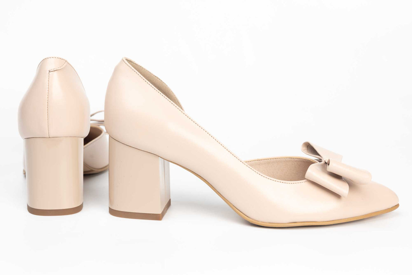 Pantofi dama decupati din piele naturala ANTONIO 4462 roz box