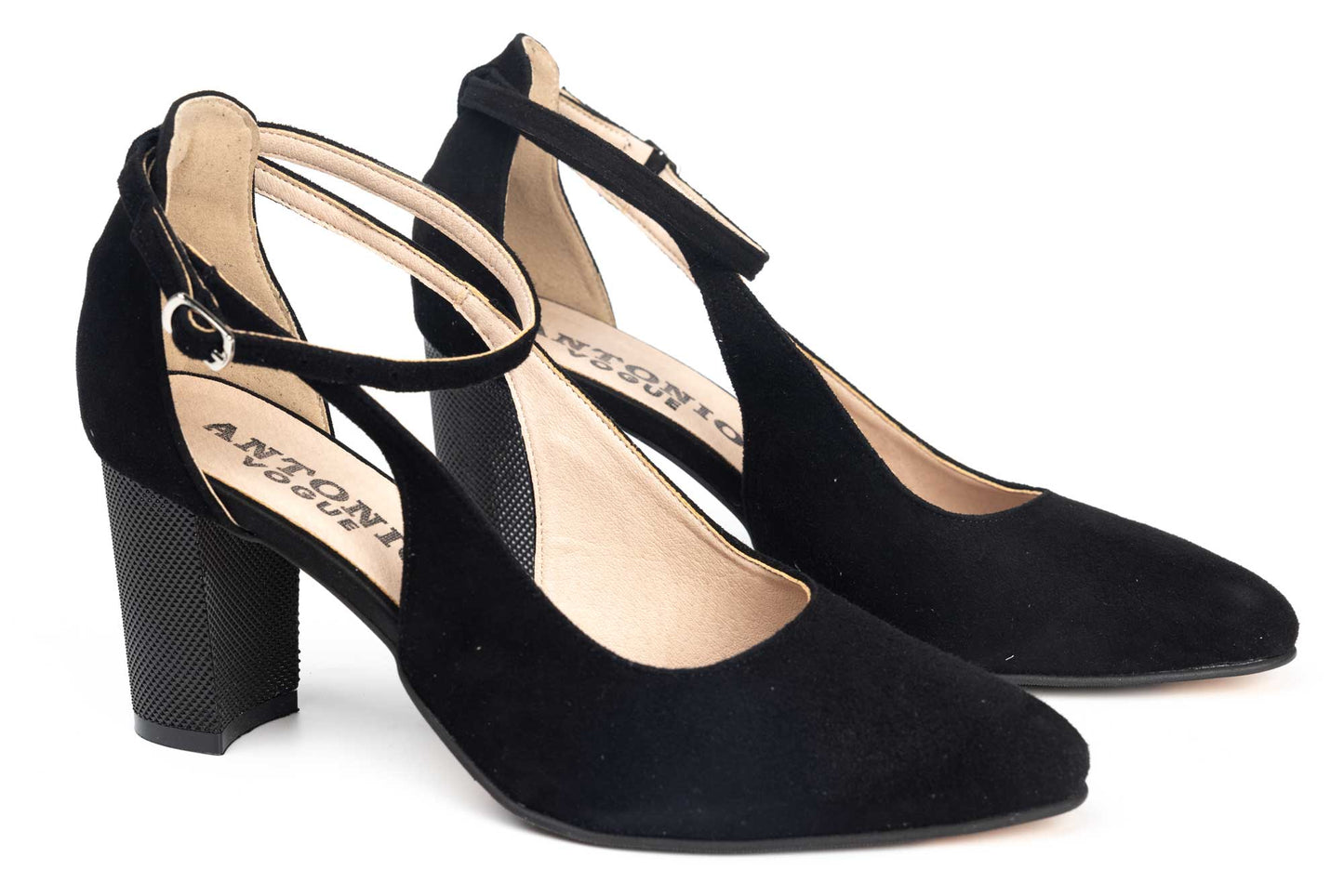 Pantofi dama decupati din piele naturala ANTONIO 31216 N ant