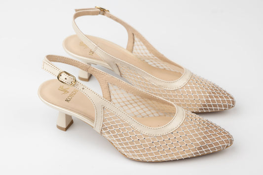 Women's mesh cut-out shoes KORDEL 2835 Cream