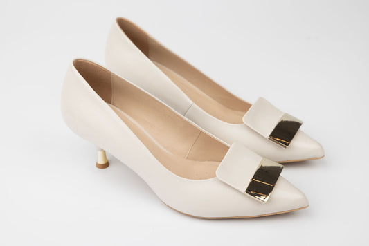 Women's genuine leather shoes KORDEL 2982 Cream