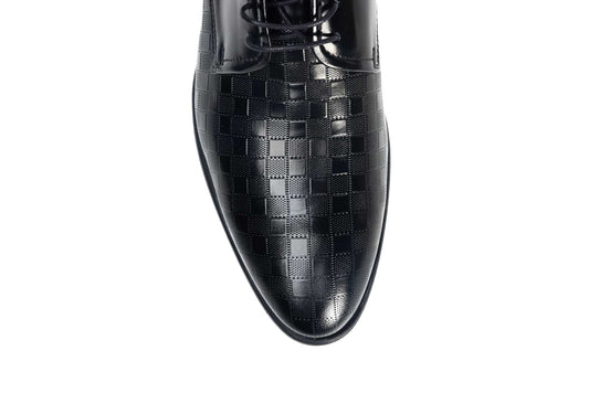 Men's shoes made of genuine leather 8564 black