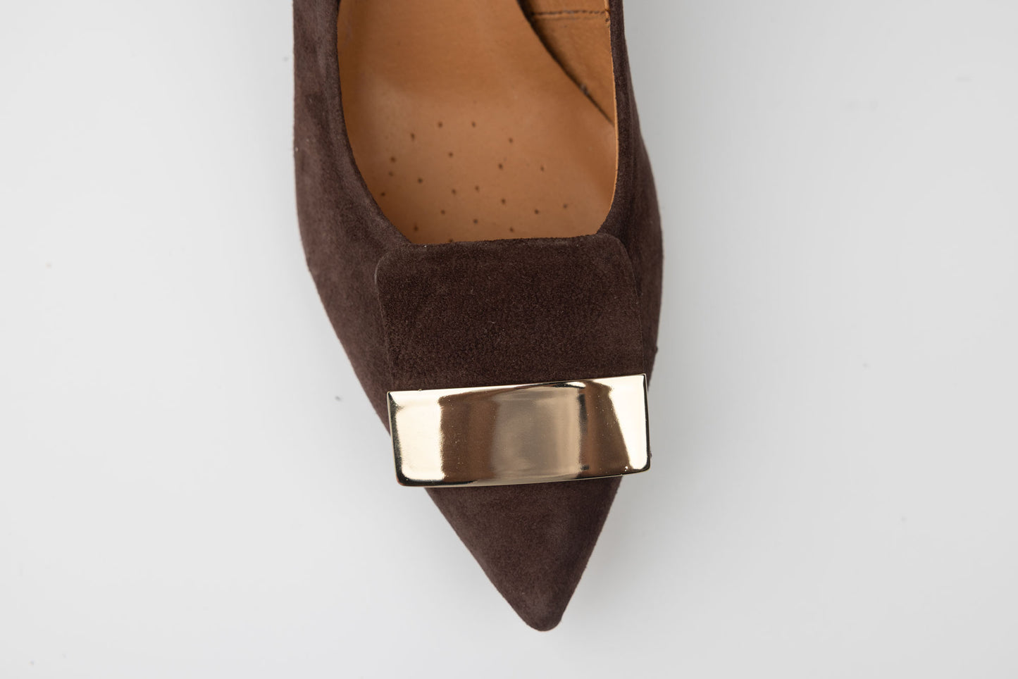 Pantofi dama piele naturală întoarsă KORDEL 2982 Maro vel