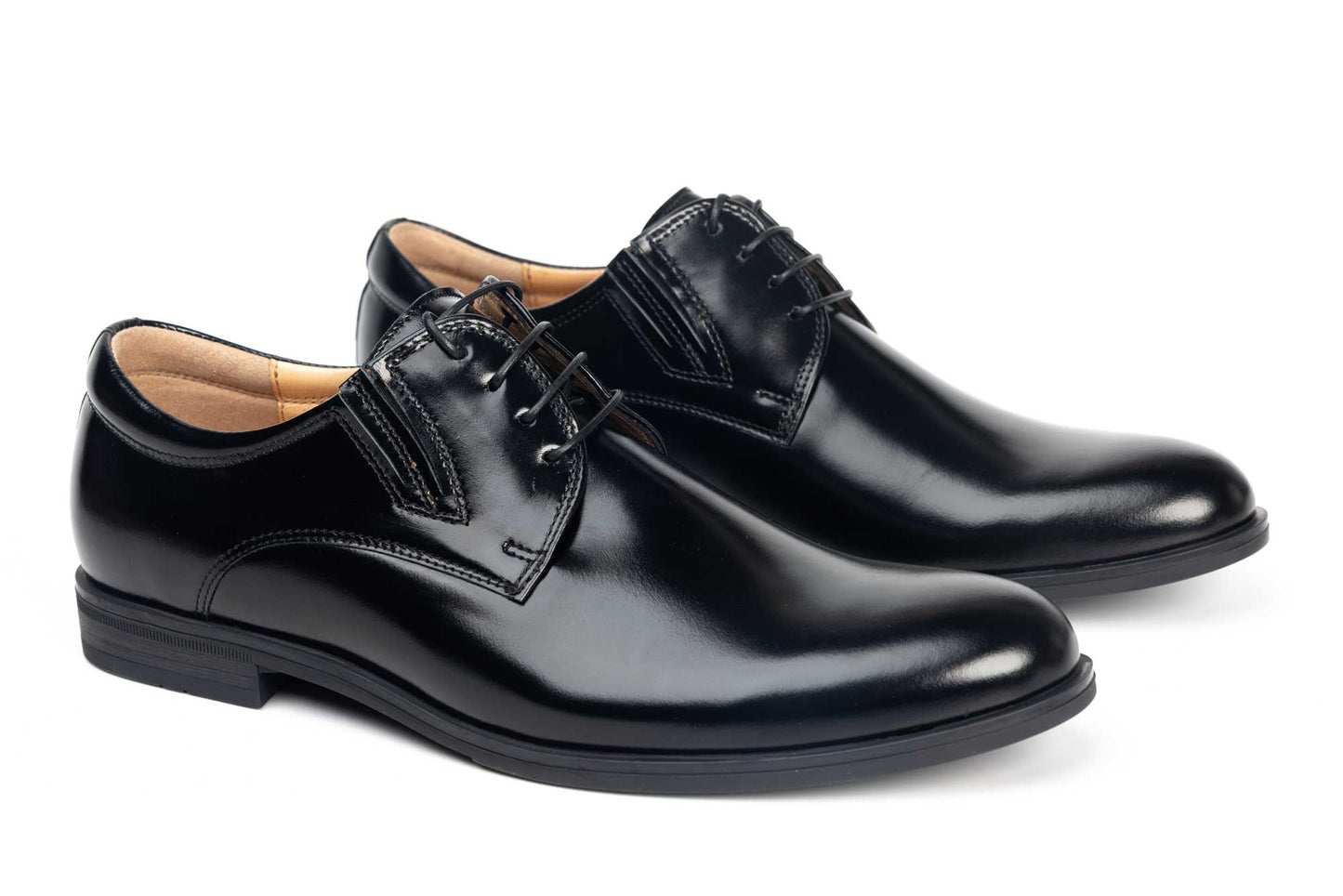 Pantofi barbati din piele naturala CONHPOL 6845-17 negru