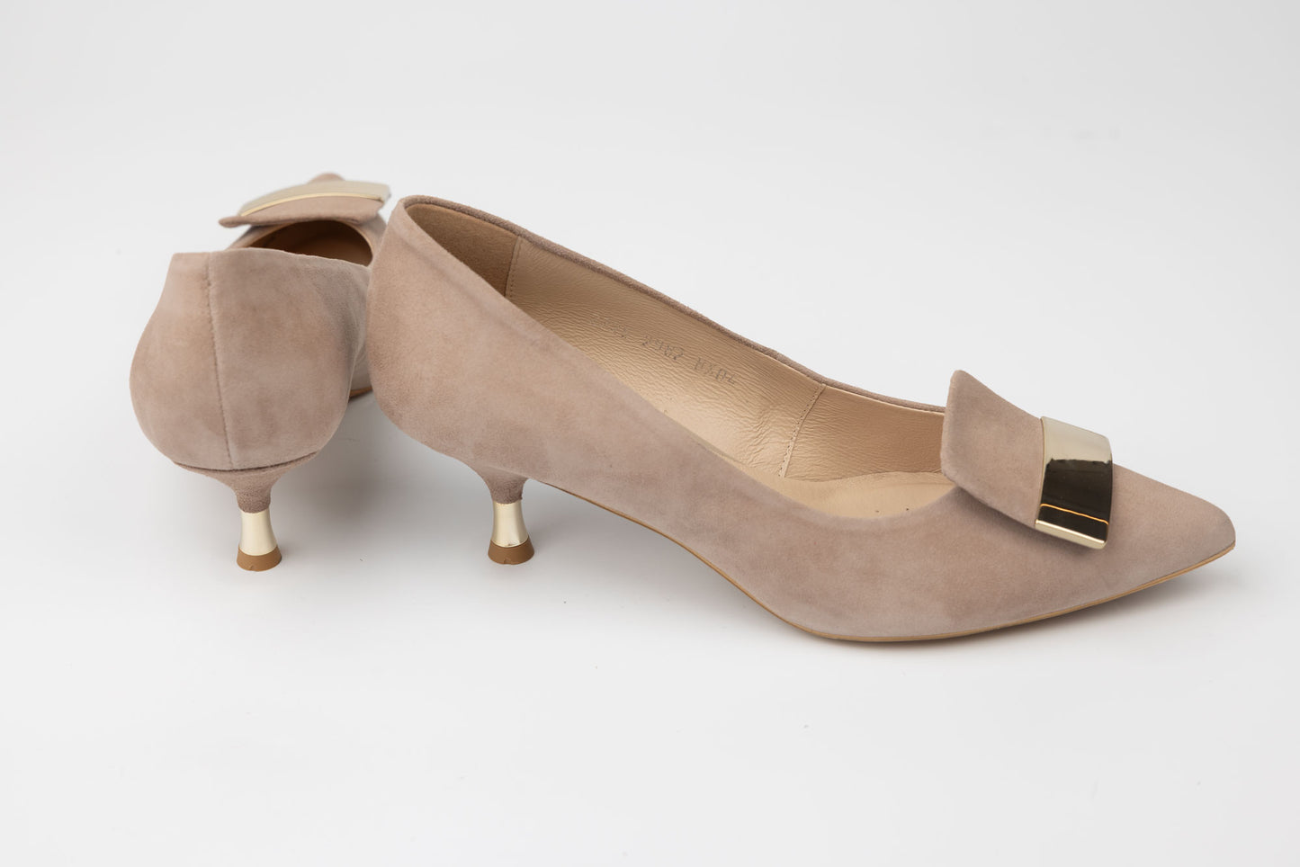 Pantofi piele naturală întoarsă 2982 vizon vel