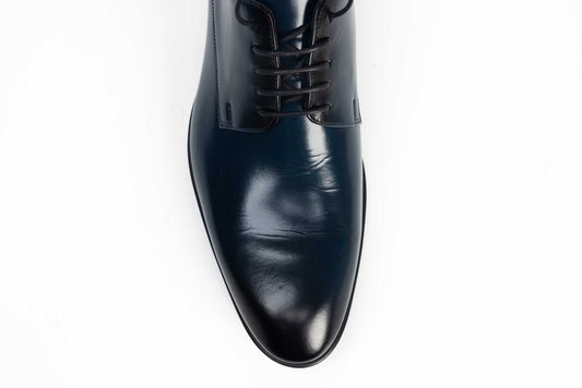 Men's genuine leather shoes 8520 blue