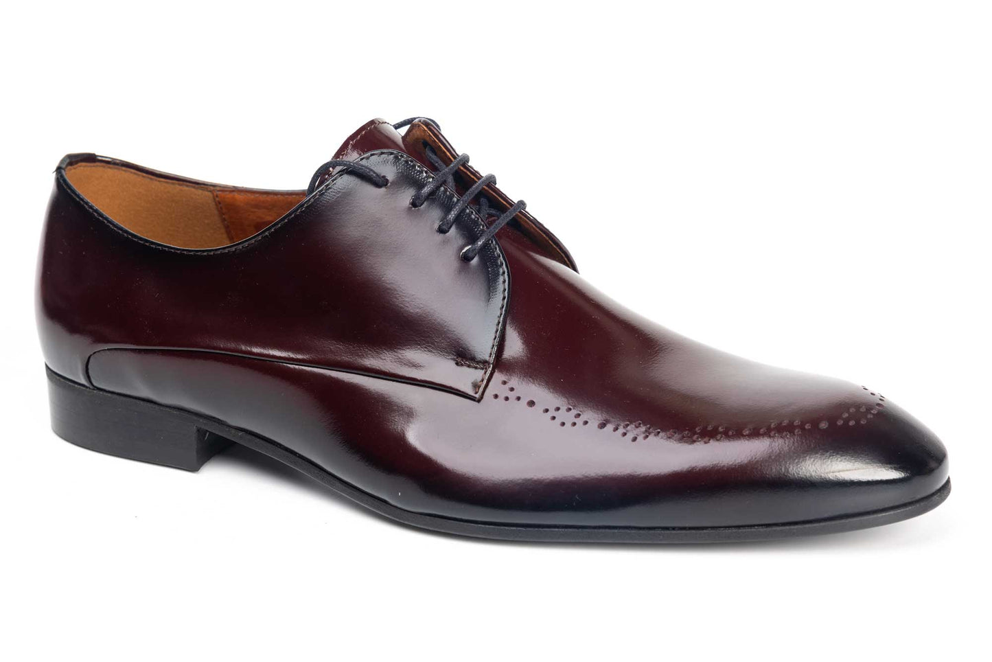 Pantofi barbati din piele naturala CONHPOL 8166 bordo