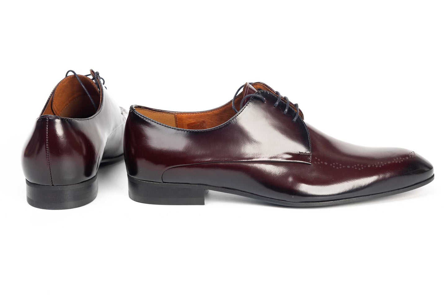 Pantofi barbati din piele naturala CONHPOL 8166 bordo