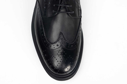 Men's genuine leather shoes RIVA 6979 black