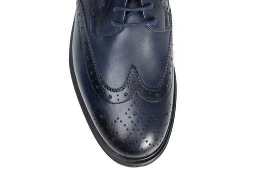 Men's genuine leather shoes RIVA 6979 blue