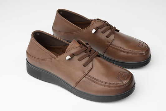 Women's genuine leather shoes FORMAZIONE 18796 Brown